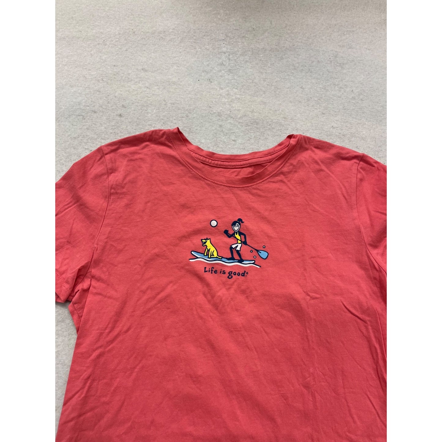 Life Is Good Red Graphic Tee Medium #156C