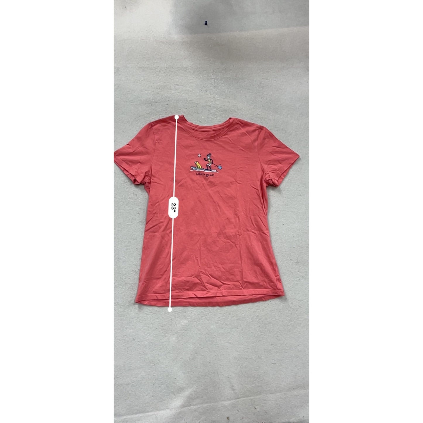 Life Is Good Red Graphic Tee Medium #156C