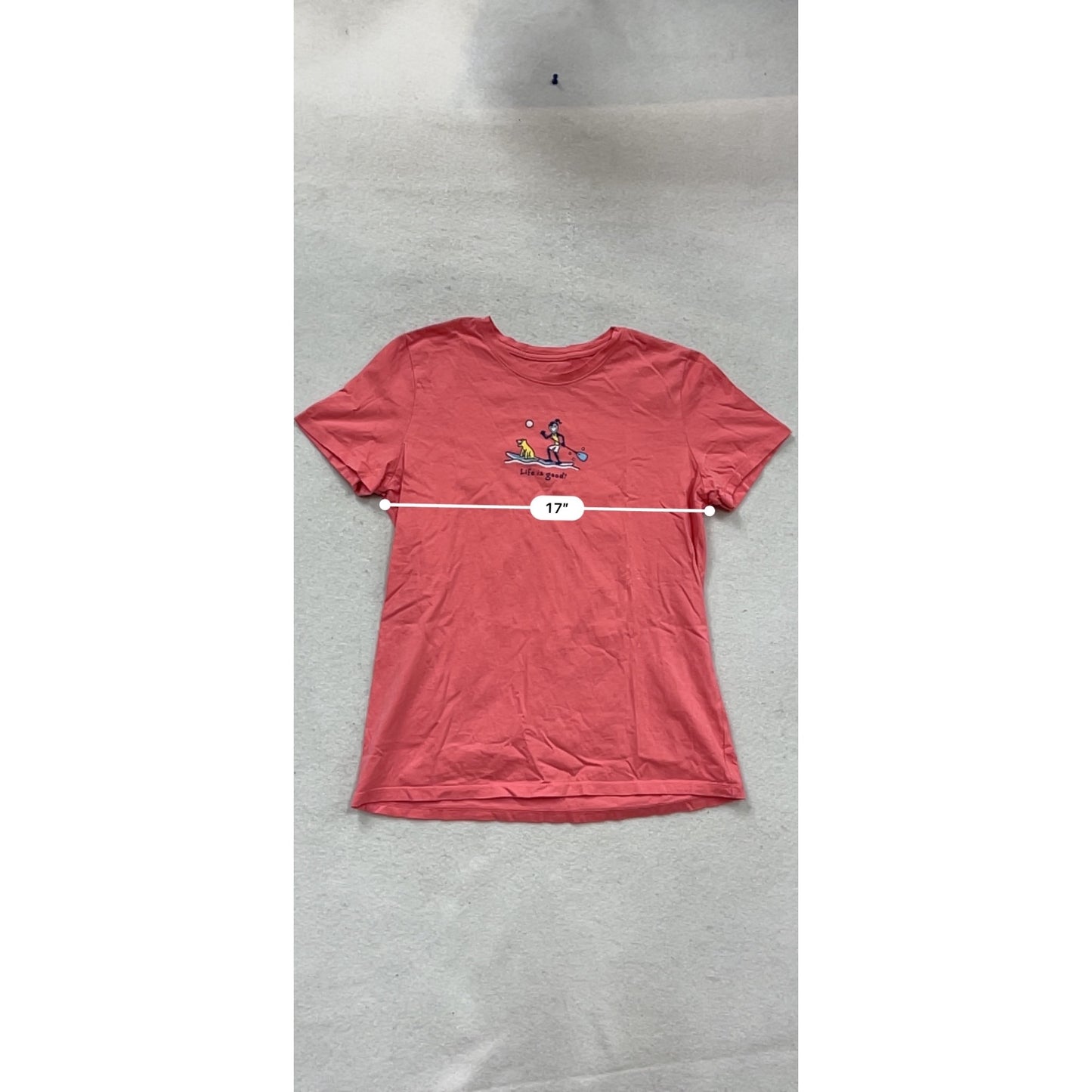 Life Is Good Red Graphic Tee Medium #156C