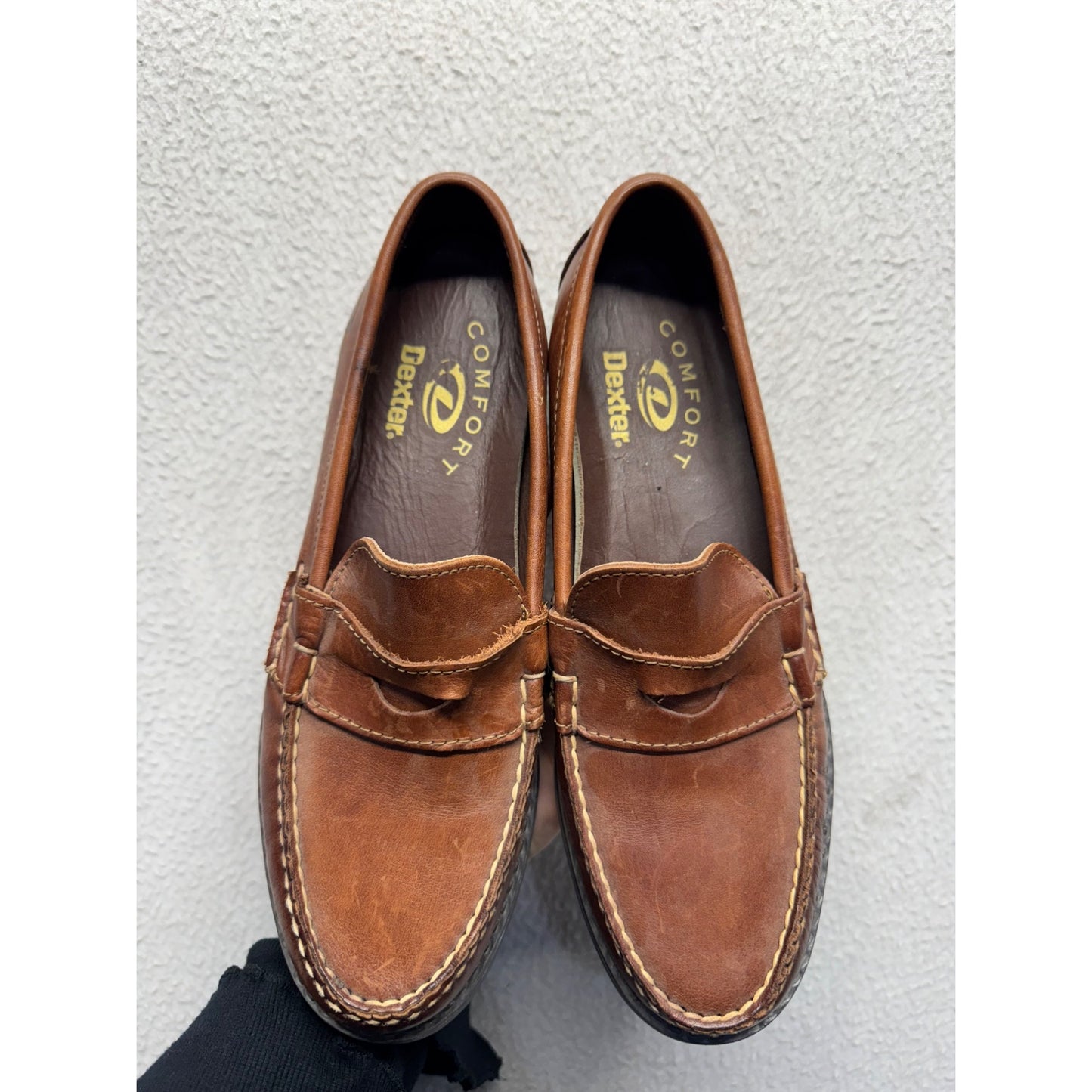 Dexter Brown Leather Penny Loafers Size 9.5 9441