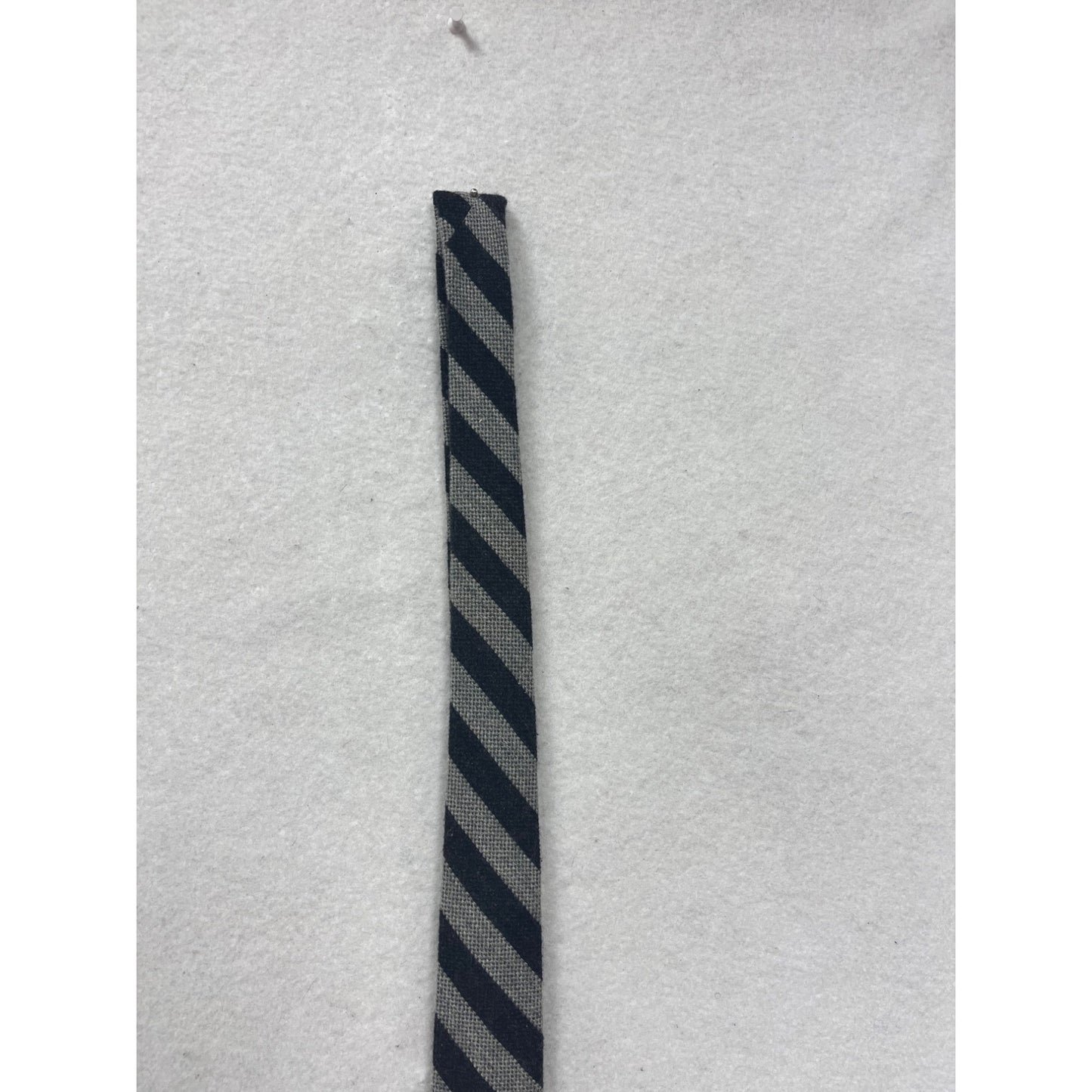 Gitman Bros Striped Silk & Cashmere Tie Black & Gray Made In USA #8632