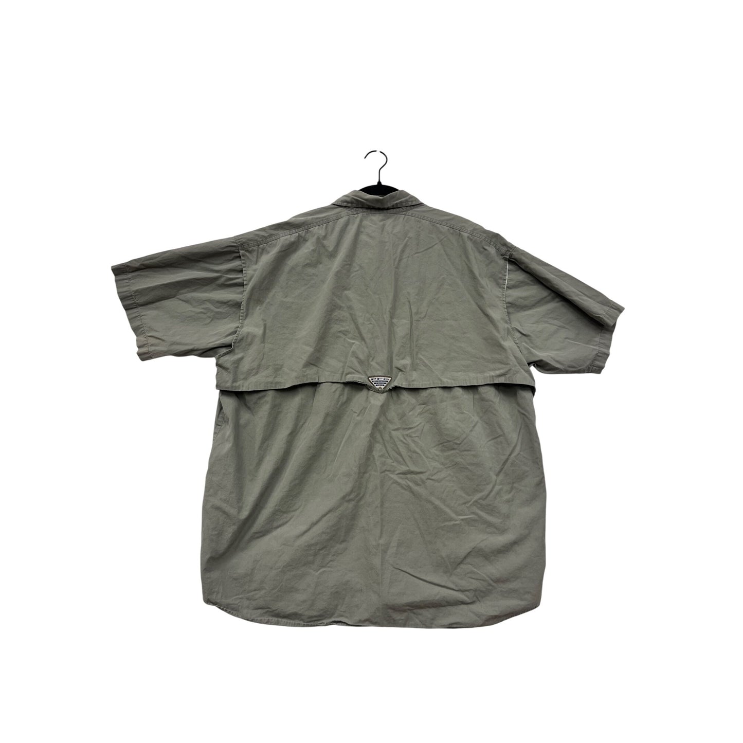 Columbia XL Short-Sleeve Button-Up Fishing Shirt #8788