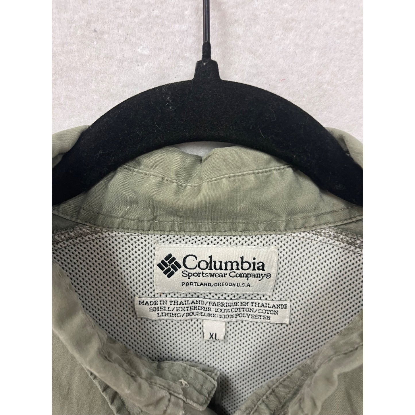 Columbia XL Short-Sleeve Button-Up Fishing Shirt #8788