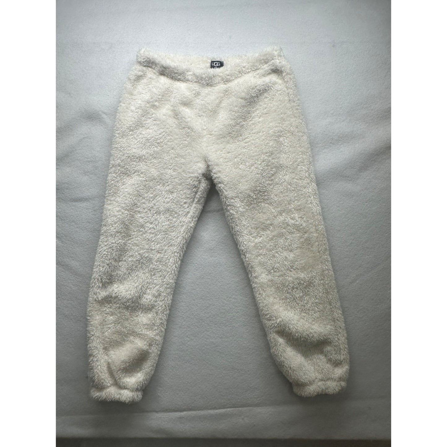 UGG Womens Cozy Fleece Lounge Pants L White Polyester 6031