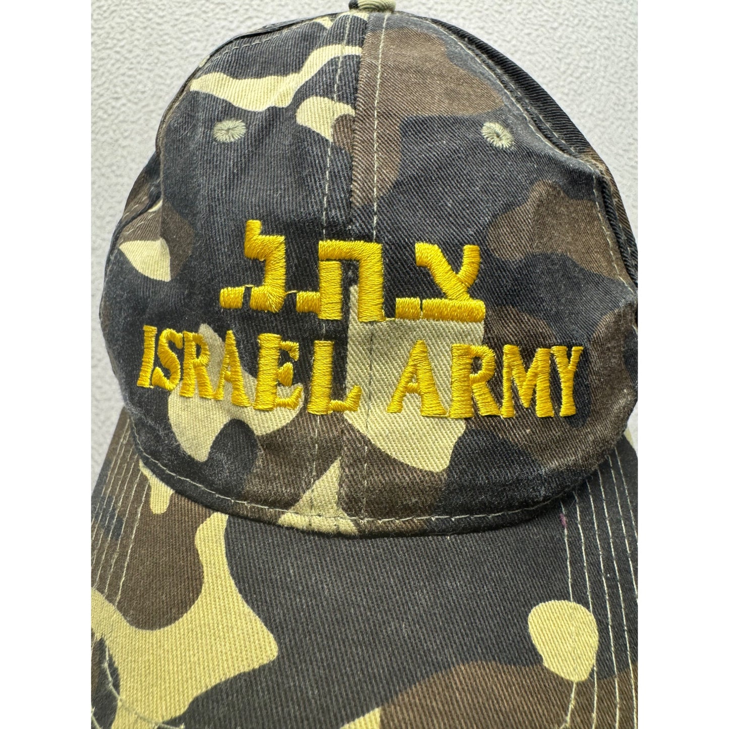 Authentic Israel Army Idf Zahal Military Camo Baseball Cap Veteran Hat #66B