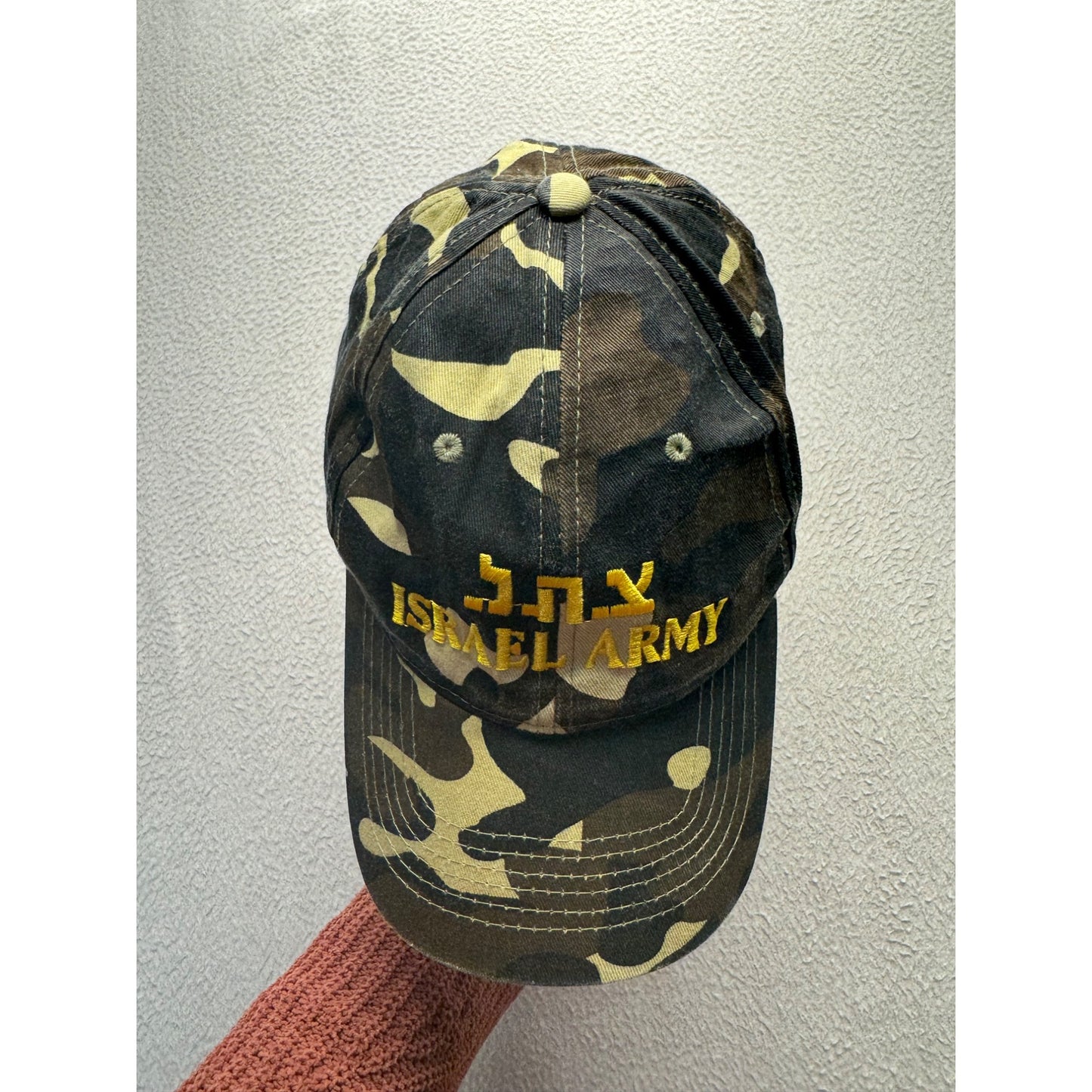 Authentic Israel Army Idf Zahal Military Camo Baseball Cap Veteran Hat #66B
