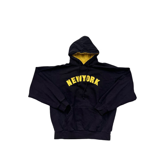 Black & Yellow "New York" Hoodie By R.A.G. Mens XL #8270