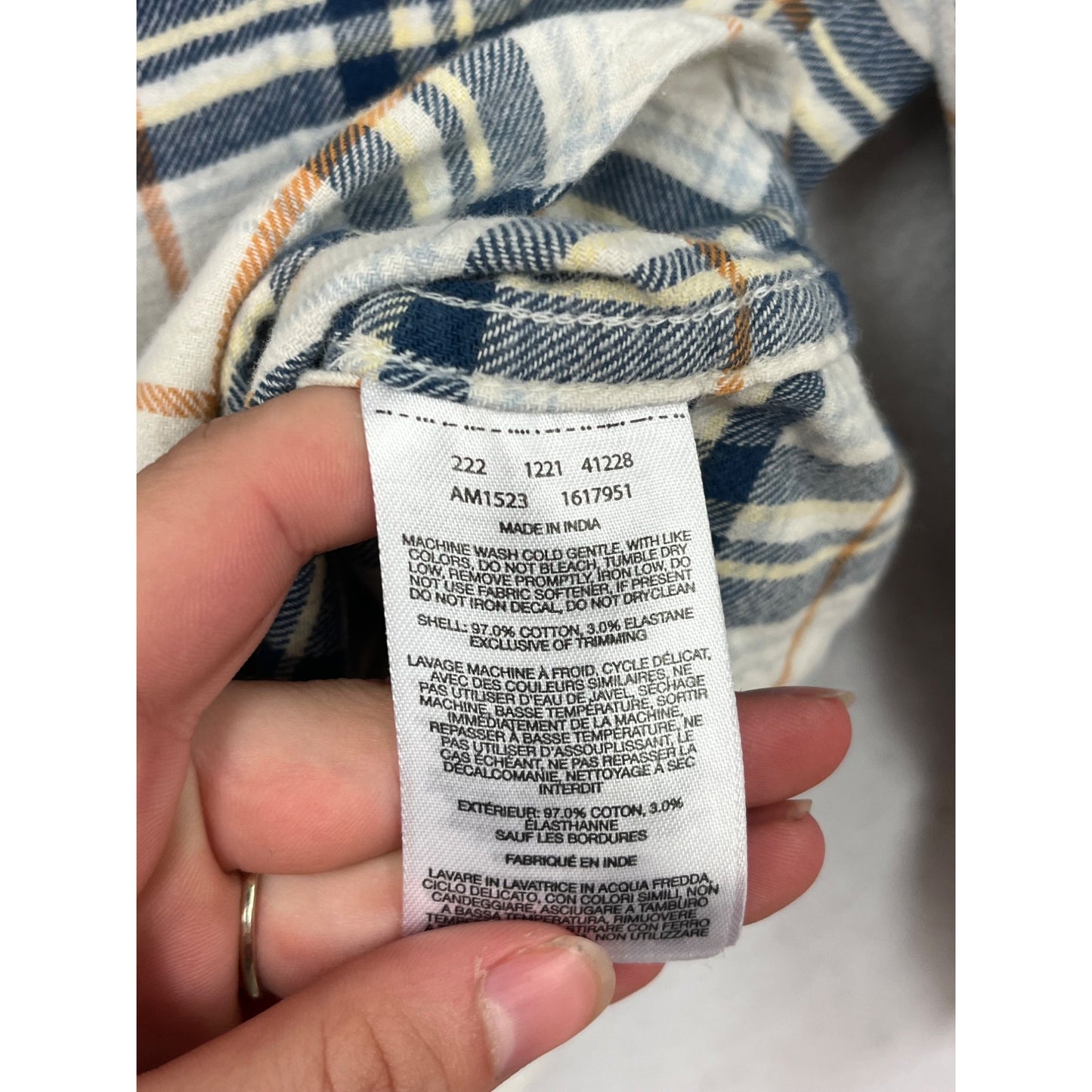 Columbia Plaid Button-Up Shirt #8825