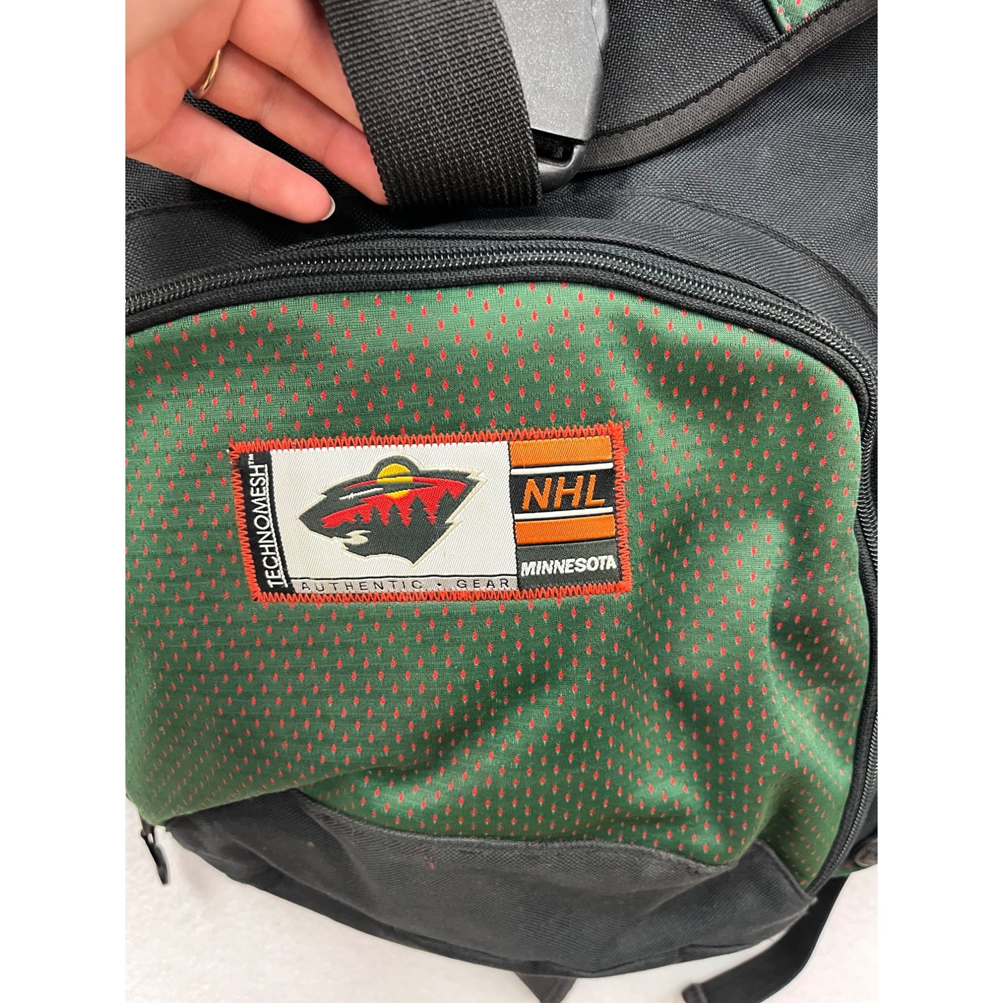 NHL Minnesota Wild Black & Green Backpack #8775