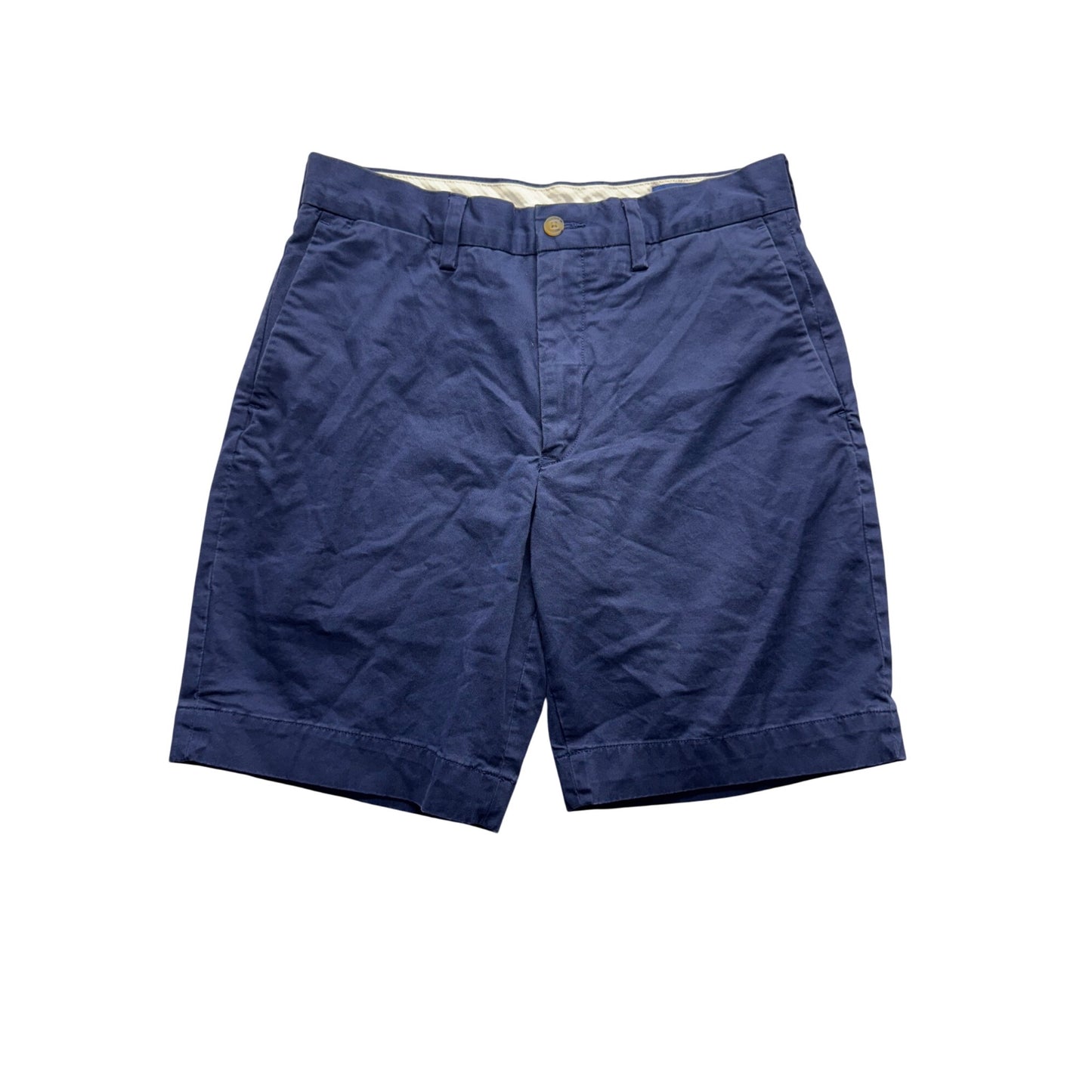 Polo Ralph Lauren Stretch Classic Fit Navy Blue Chino Shorts Size 29 #9348
