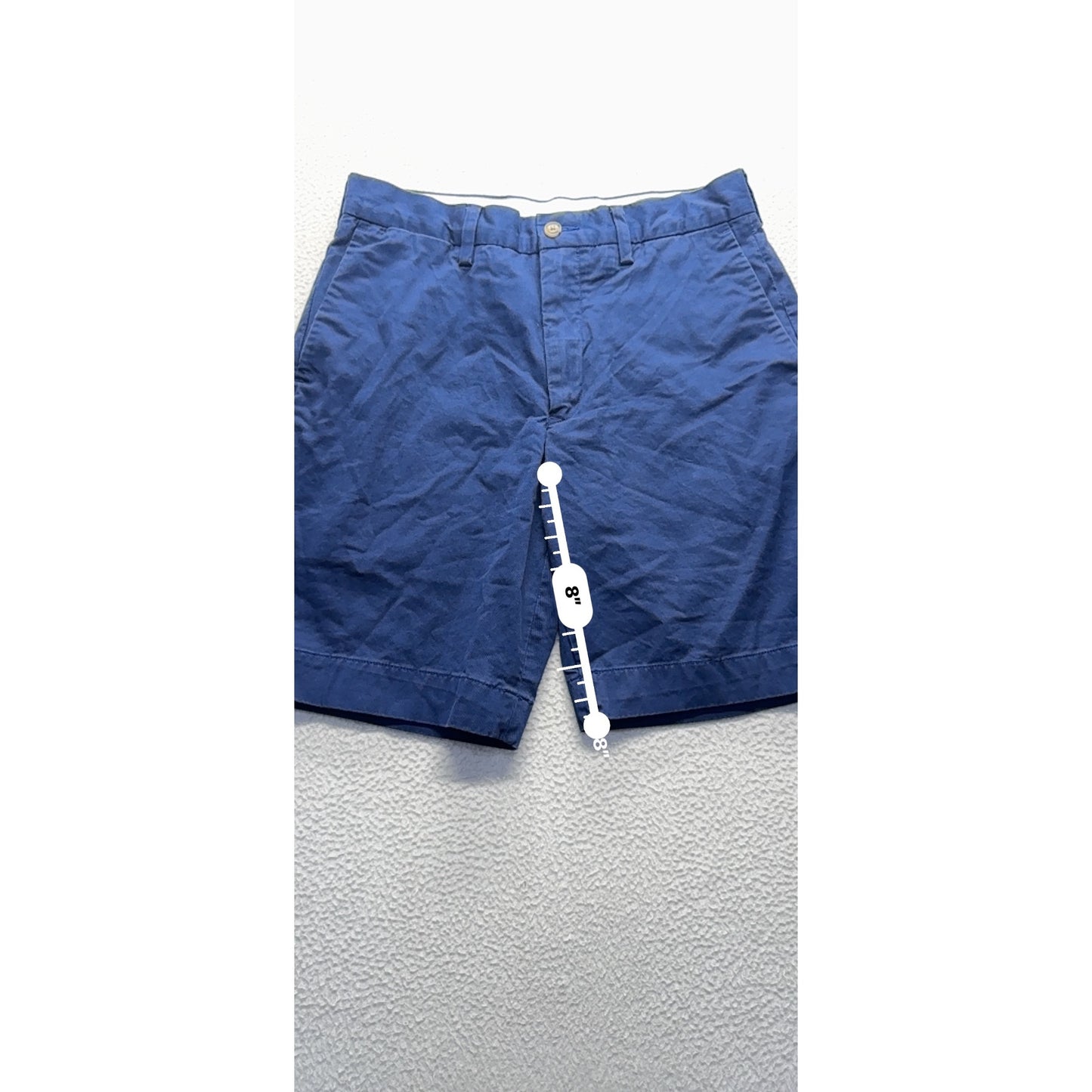 Polo Ralph Lauren Stretch Classic Fit Navy Blue Chino Shorts Size 29 #9348