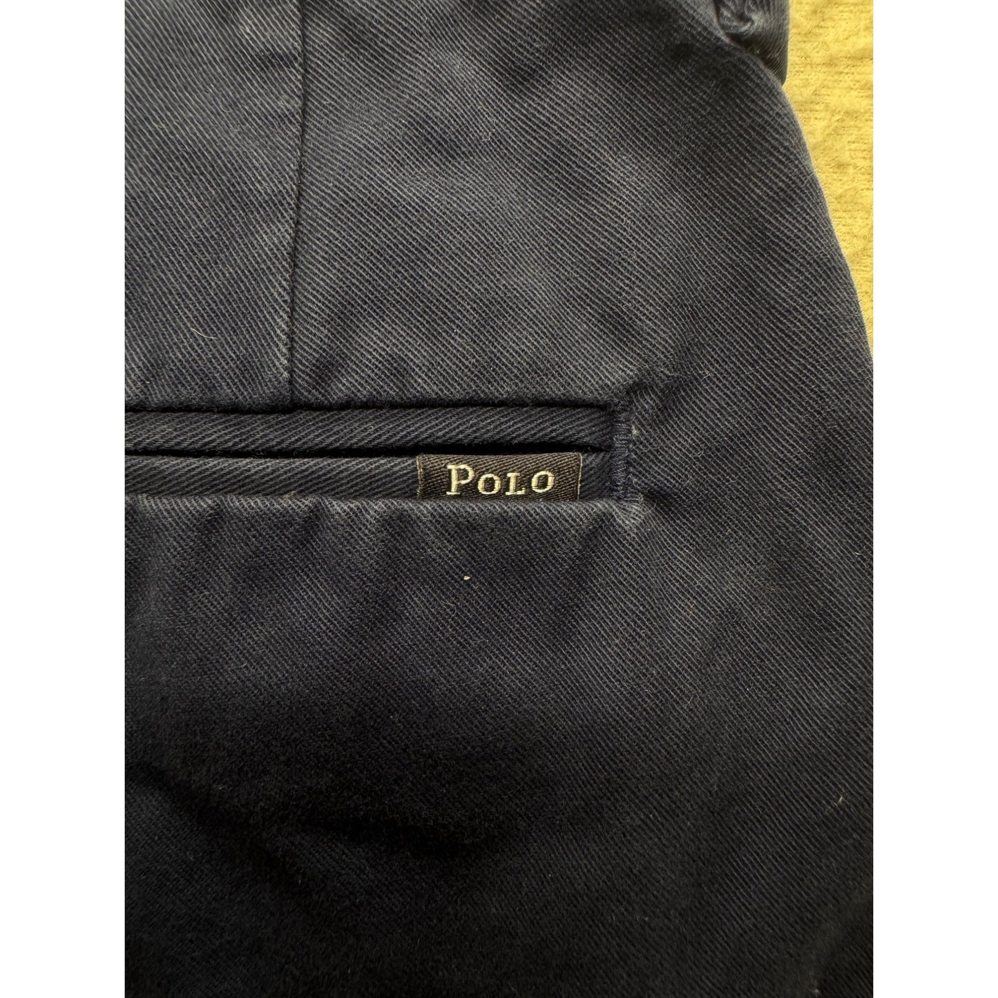 Polo Ralph Lauren Stretch Classic Fit Navy Blue Chino Shorts Size 29 #9348