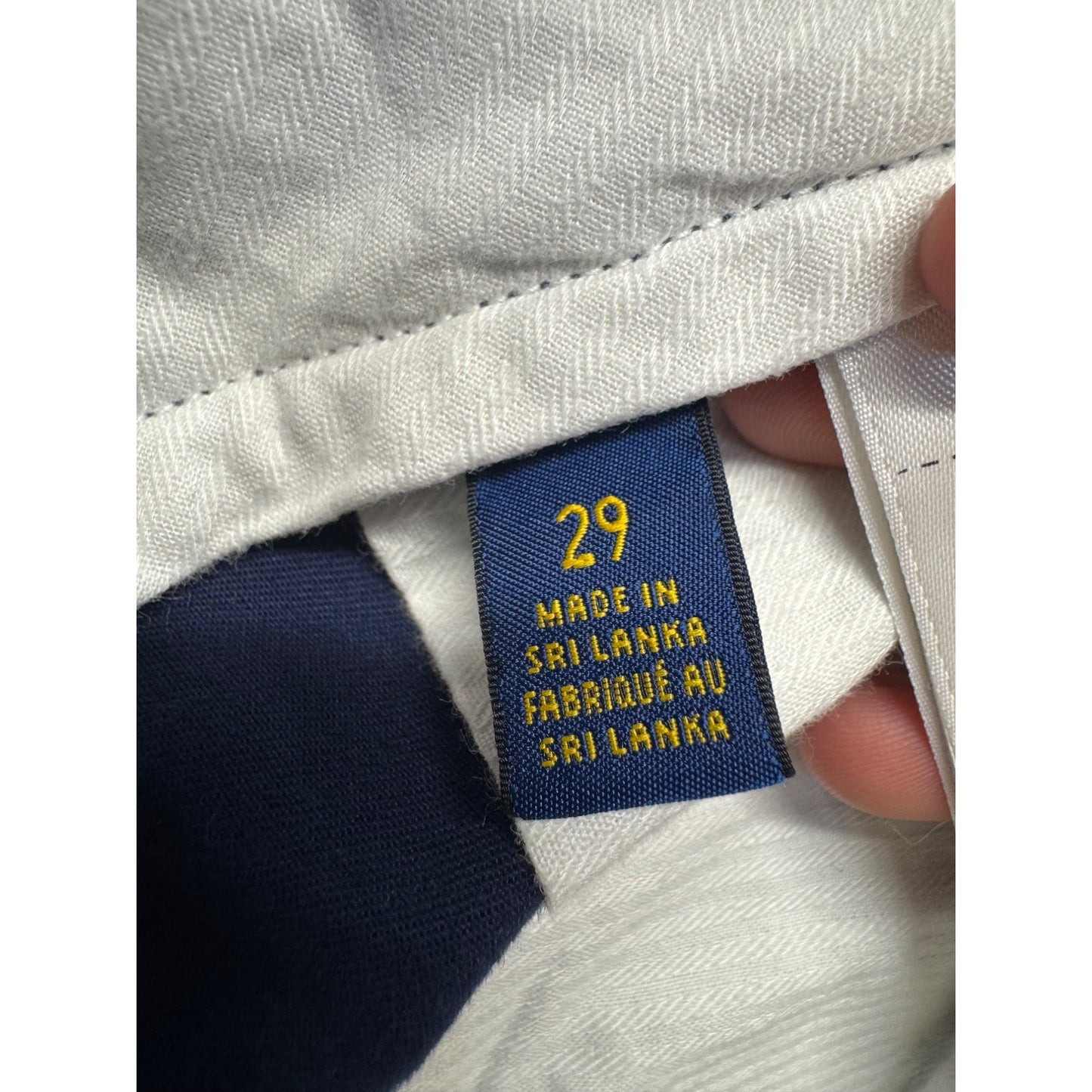 Polo Ralph Lauren Stretch Classic Fit Navy Blue Chino Shorts Size 29 #9348