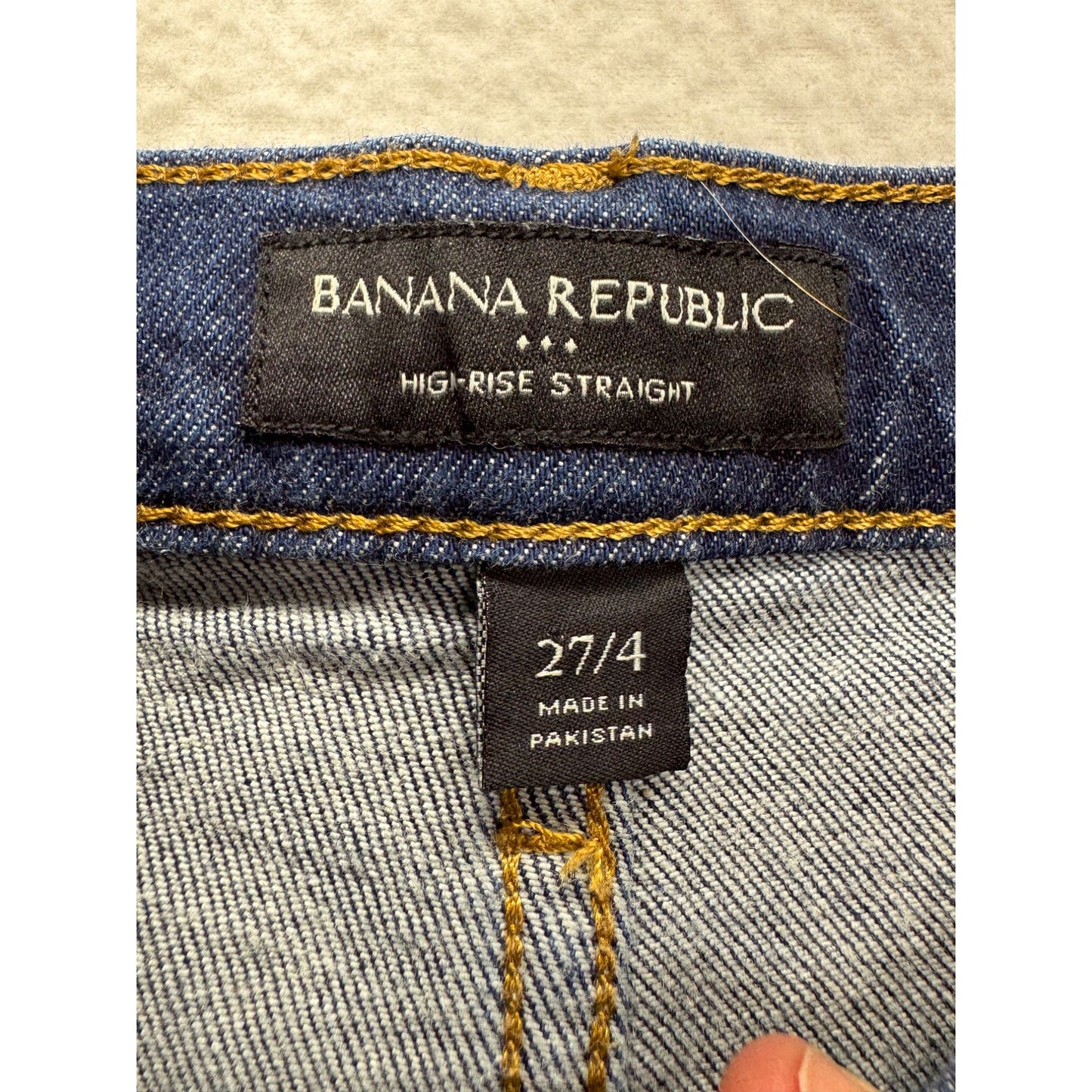 Banana Republic High-Rise Straight Jeans Size 27/4  #7941