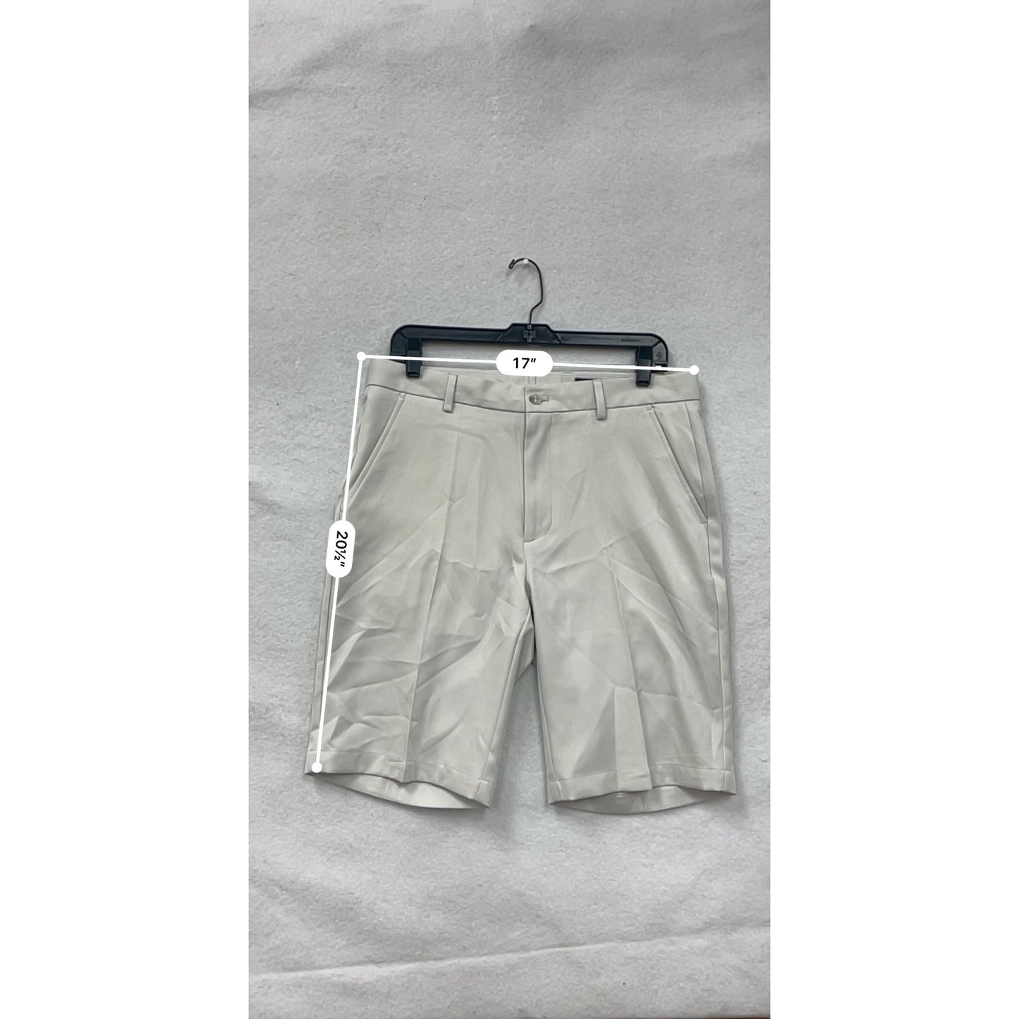 Greg Norman Mens White Golf Shorts Size 32 #6797