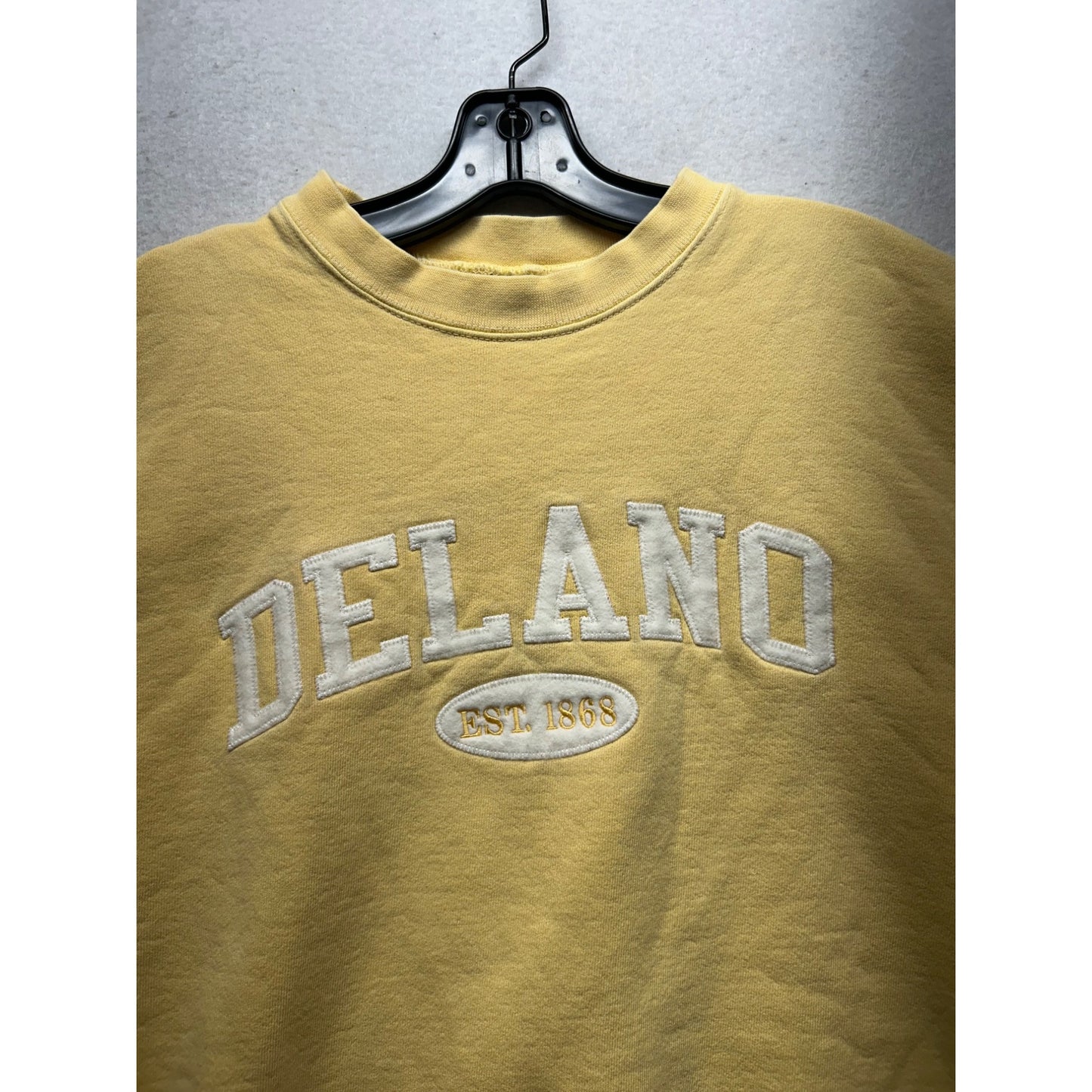 Vintage La Loving Delano Yellow Crewneck Sweatshirt L #172A