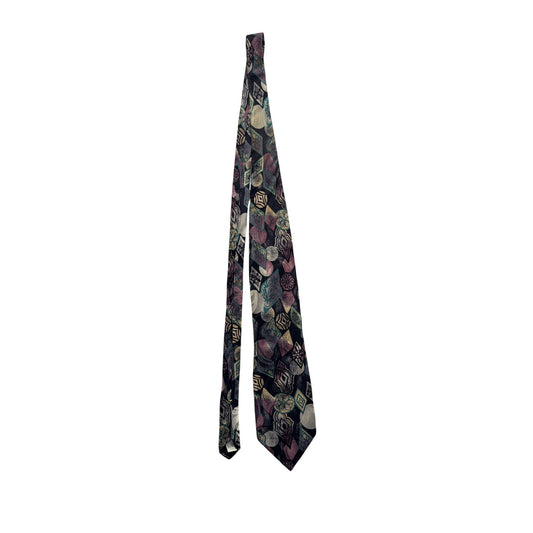 Je Suis Abstract Pattern Silk Necktie Made In USA Multicolor 27.5 Inches #9611