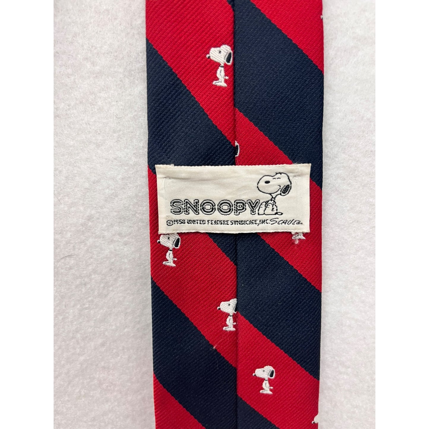 Men’s Striped Snoopy Tie #2836