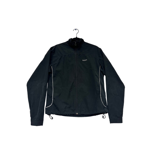 Running Room Fit-Wear Black Windbreaker Jacket M #982A