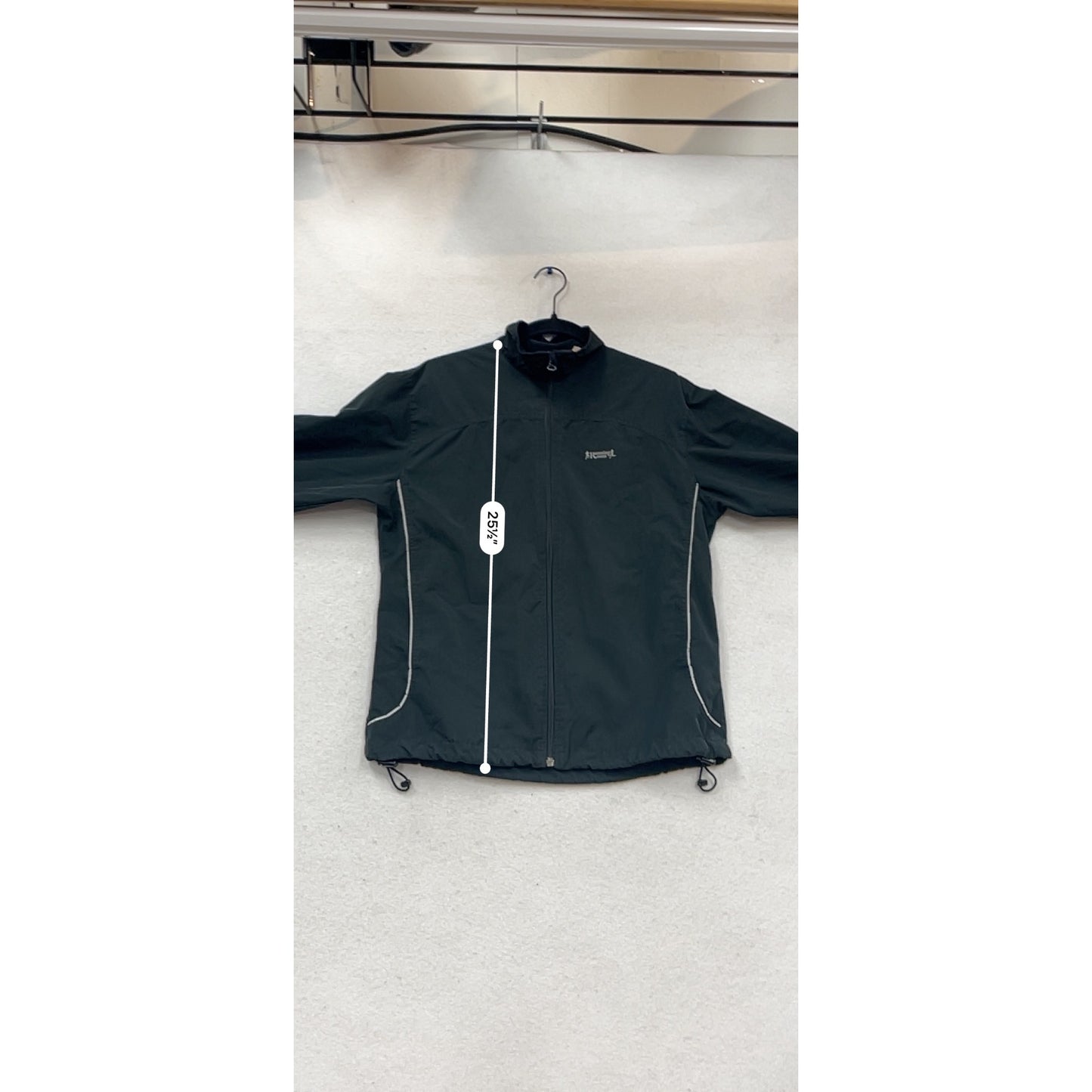 Running Room Fit-Wear Black Windbreaker Jacket M #982A