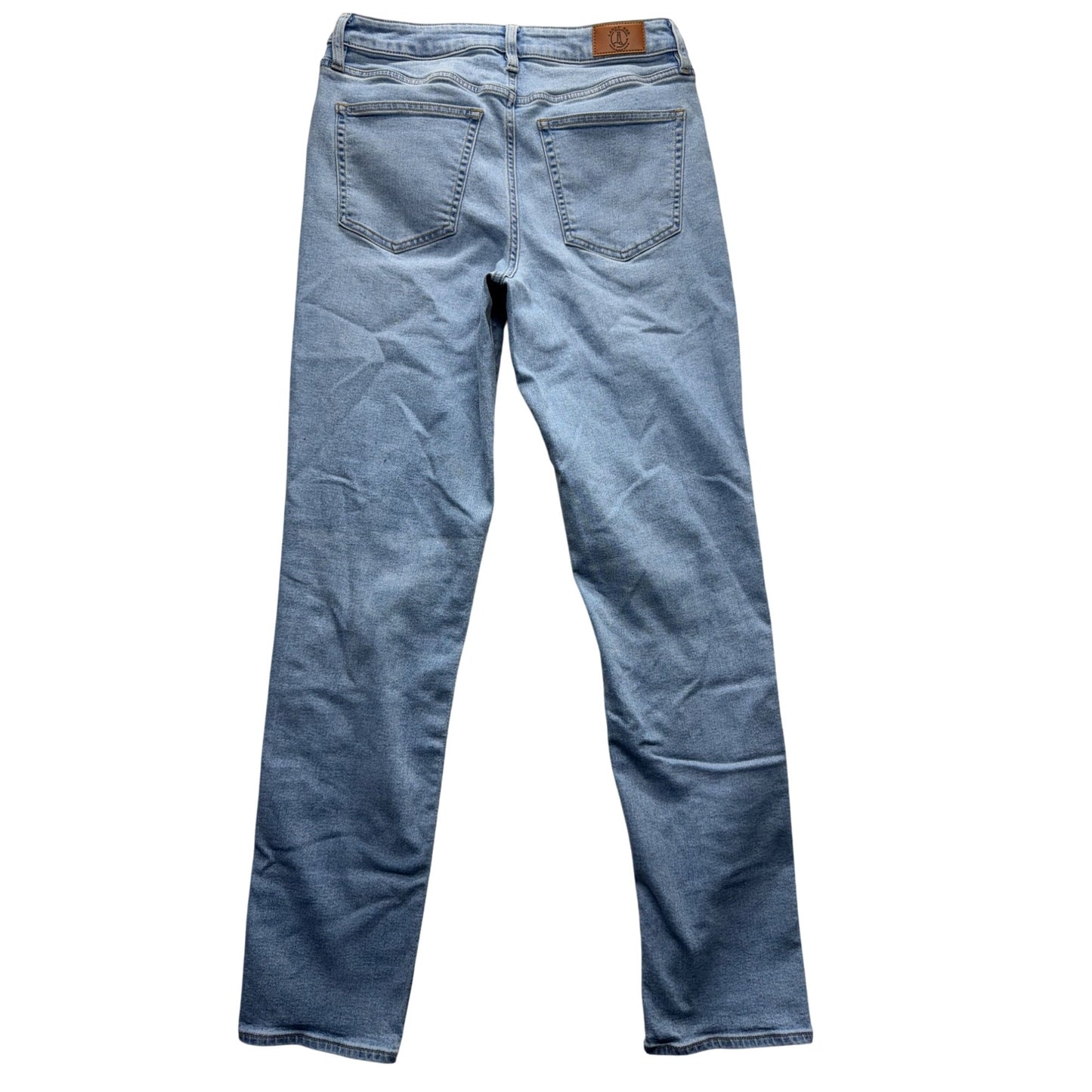 Lands' End Tall Straight Leg Jeans Size 6 Light Wash Cotton Blend #320B