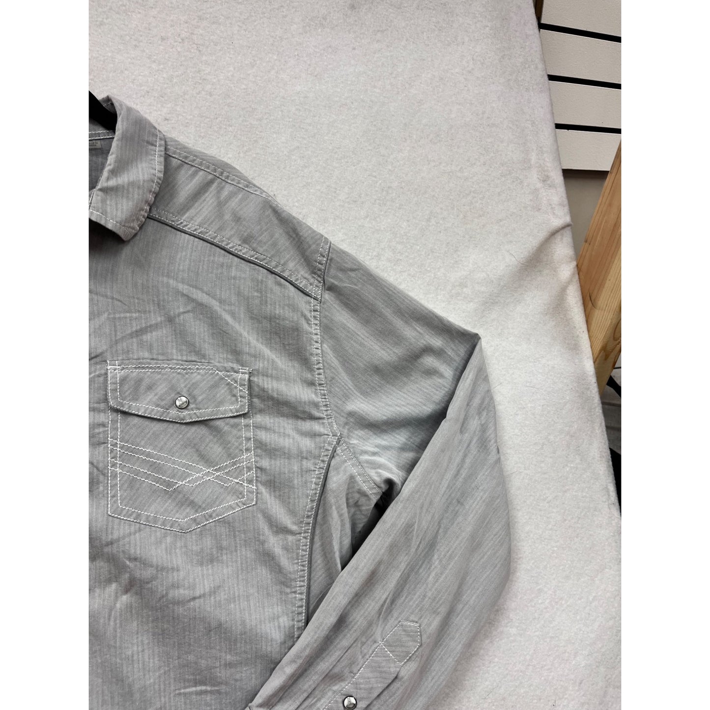 Mens BKE Athletic Fit Long-Sleeve Button-Up Shirt 2XL #8999