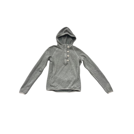 The North Face Gray Hooded Pullover Sweater M Polyester #573A