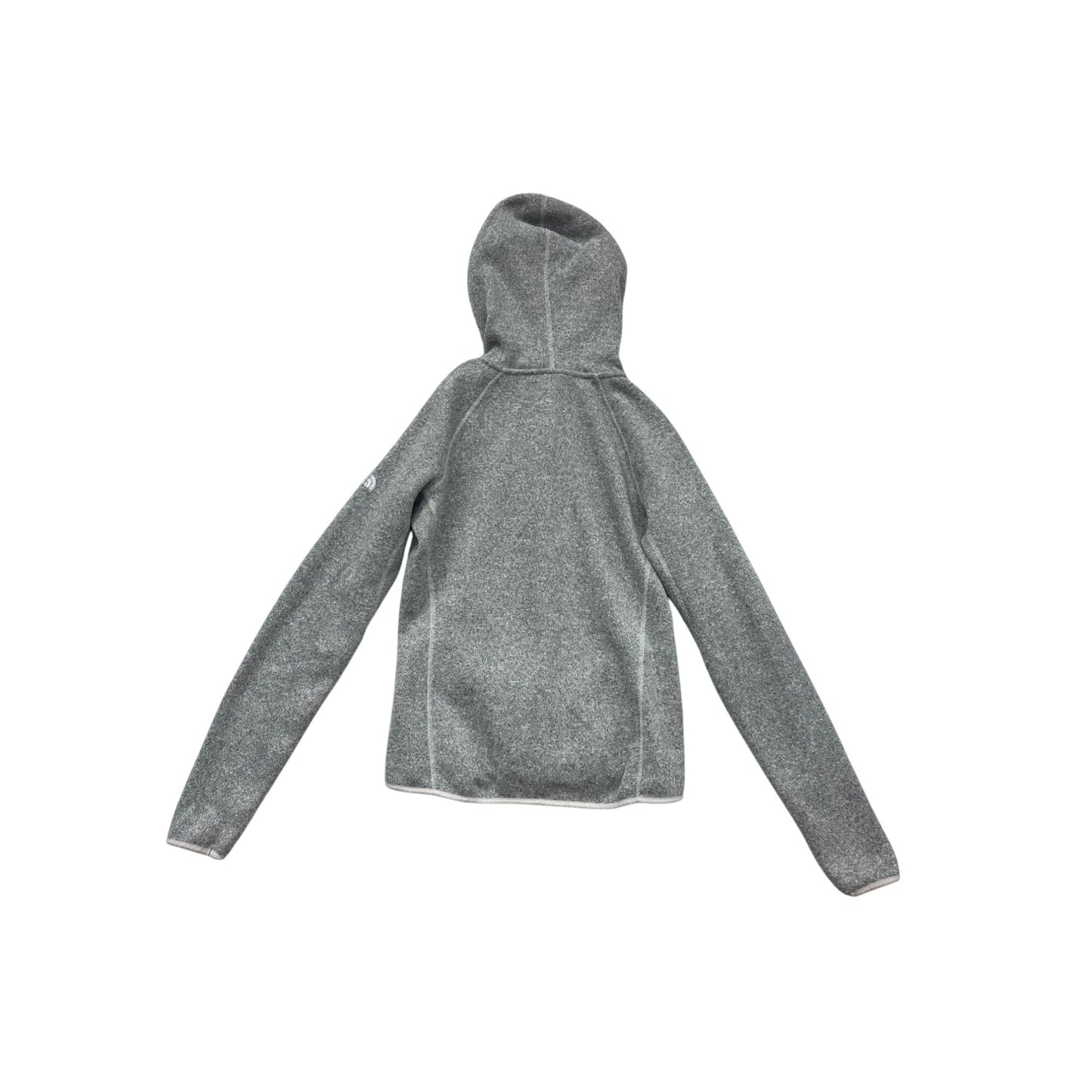 The North Face Gray Hooded Pullover Sweater M Polyester #573A