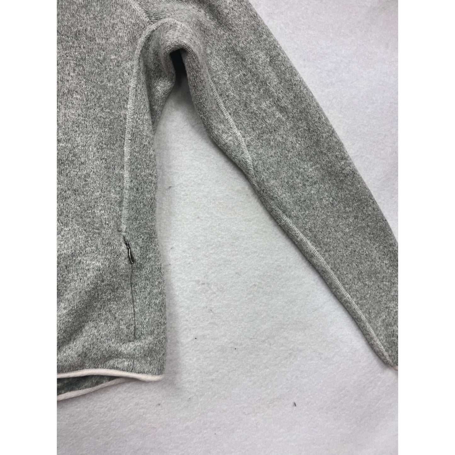 The North Face Gray Hooded Pullover Sweater M Polyester #573A