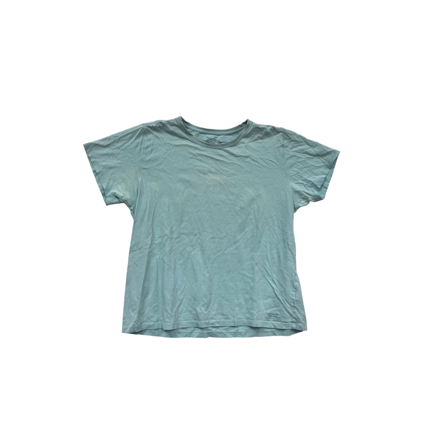 Life Is Good Tee Hello Sunshine Graphic Sea Green L #446A