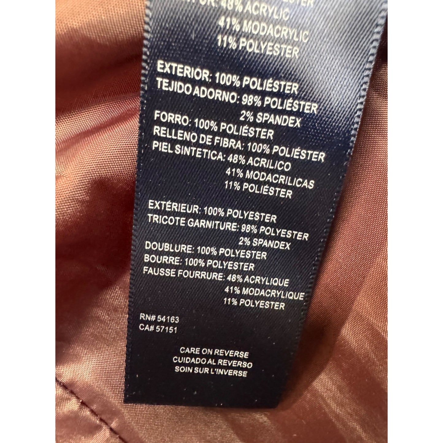 Tommy Hilfiger Navy Hooded Quilted Puffer Coat With Zip Pockets Size M #130B
