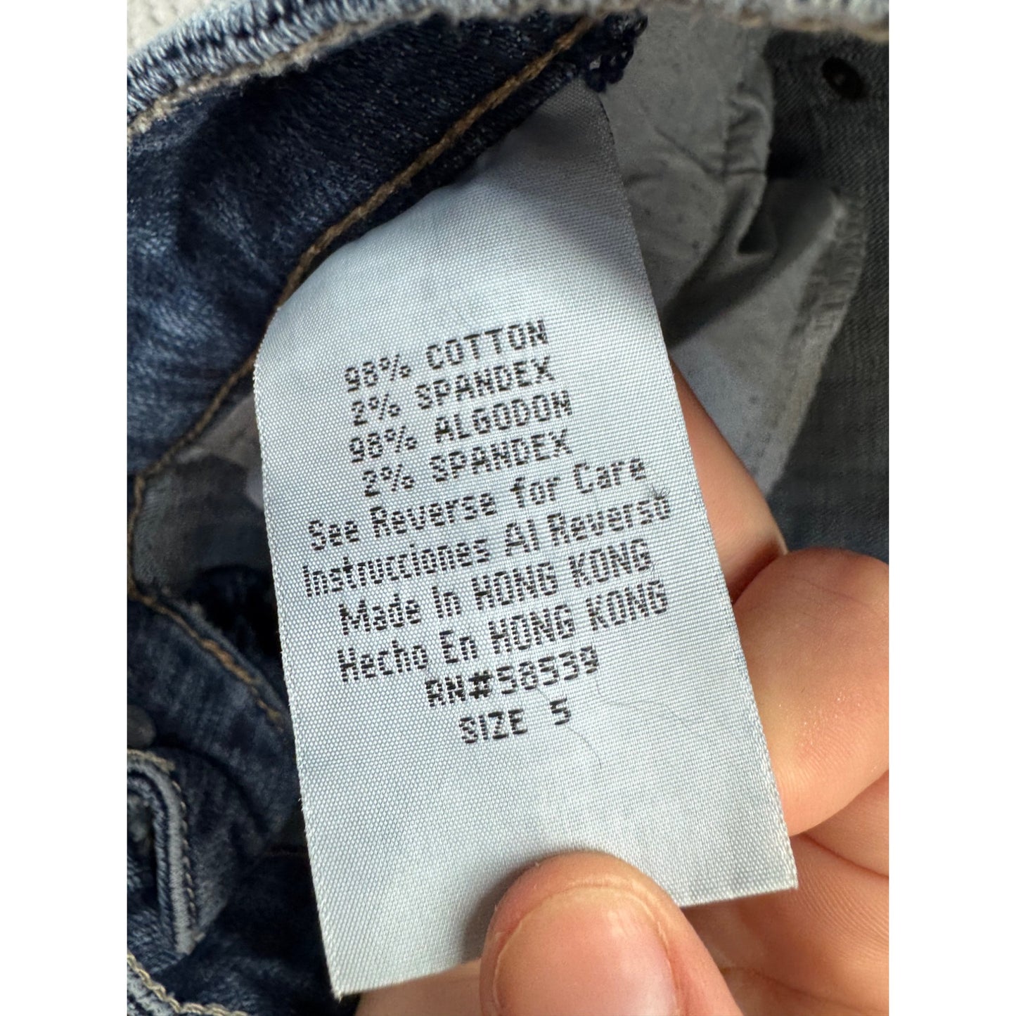 Underground Soul Flare-Leg Jeans Size 5 Medium Wash Embroidered pockets #17B