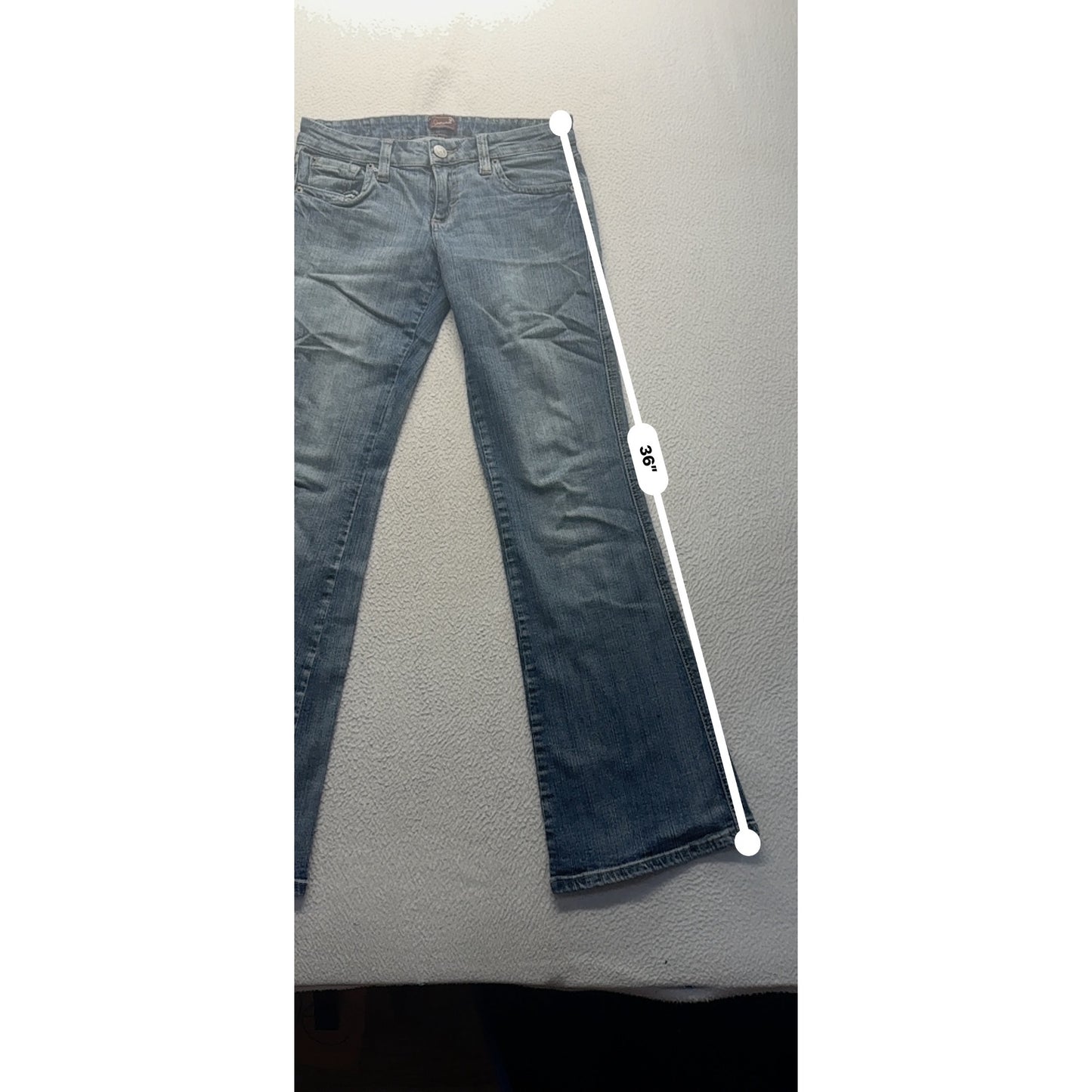 Underground Soul Flare-Leg Jeans Size 5 Medium Wash Embroidered pockets #17B