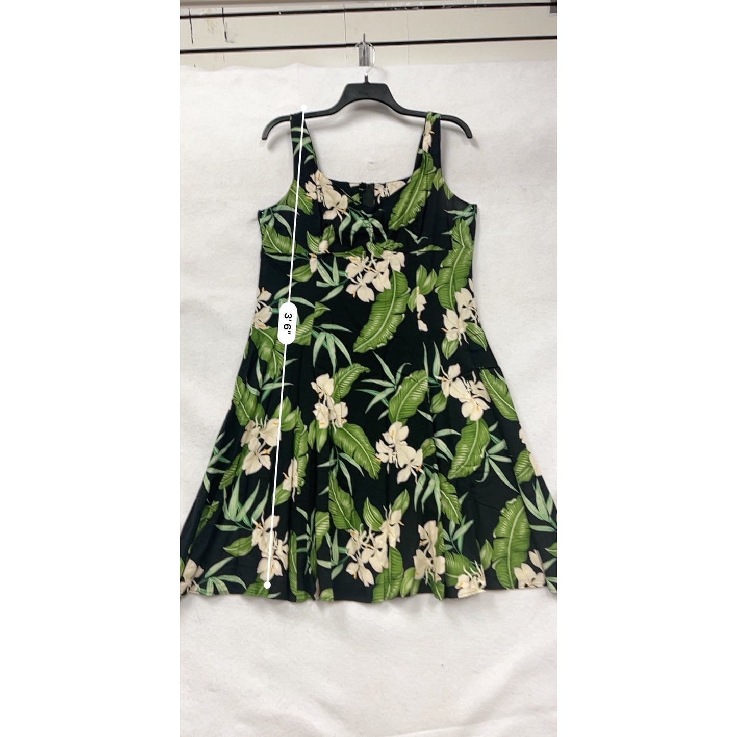 Vintage Two Palms Tropical Floral A-Line Dress 2XL Made In Hawaii #8333