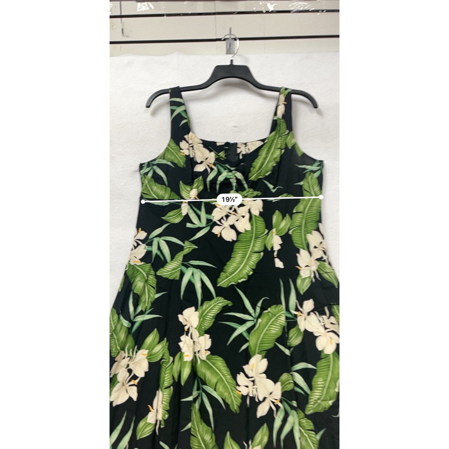 Vintage Two Palms Tropical Floral A-Line Dress 2XL Made In Hawaii #8333