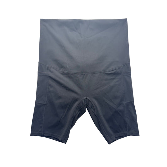 High-Waisted Black Workout Biker Shorts With Side Pockets XL Poshdivah #9341