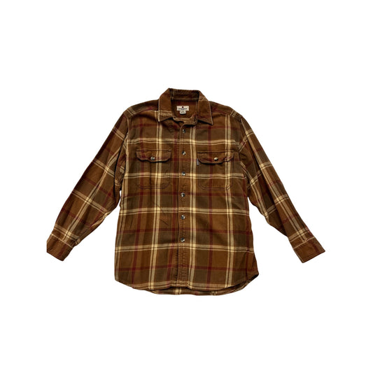Woolrich  Medium Plaid Flannel Button-Up Shirt  #8971