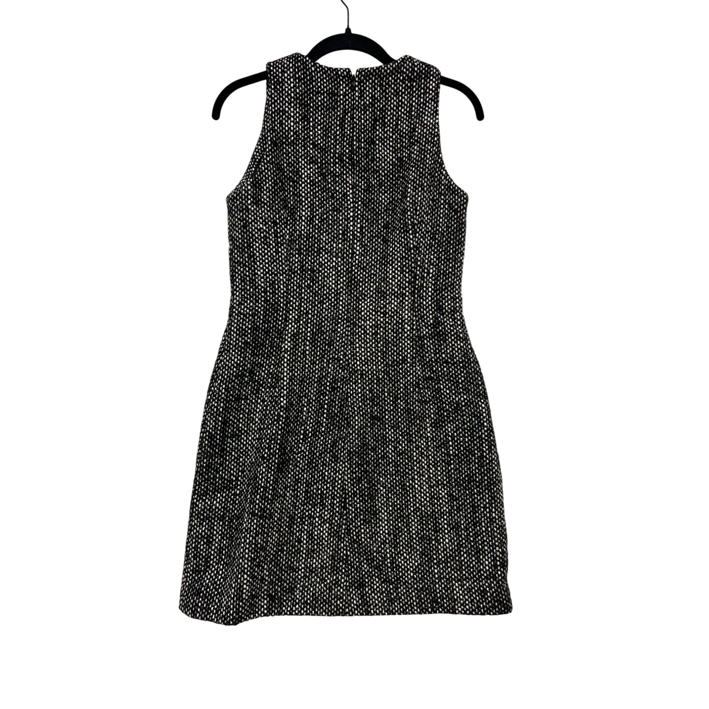 Theory Sleeveless Tweed Dress Size 2 Black & White Wool #499A