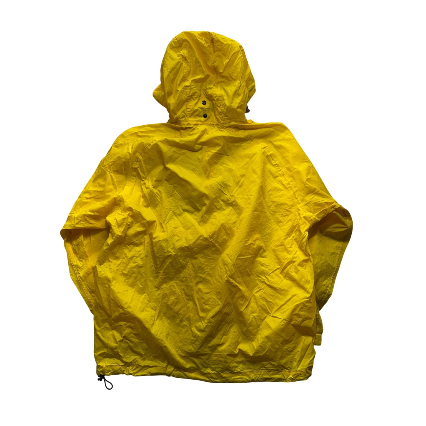 Mountain Equipment Co-Op Yellow Pullover Rain Jacket Hooded Large #9735