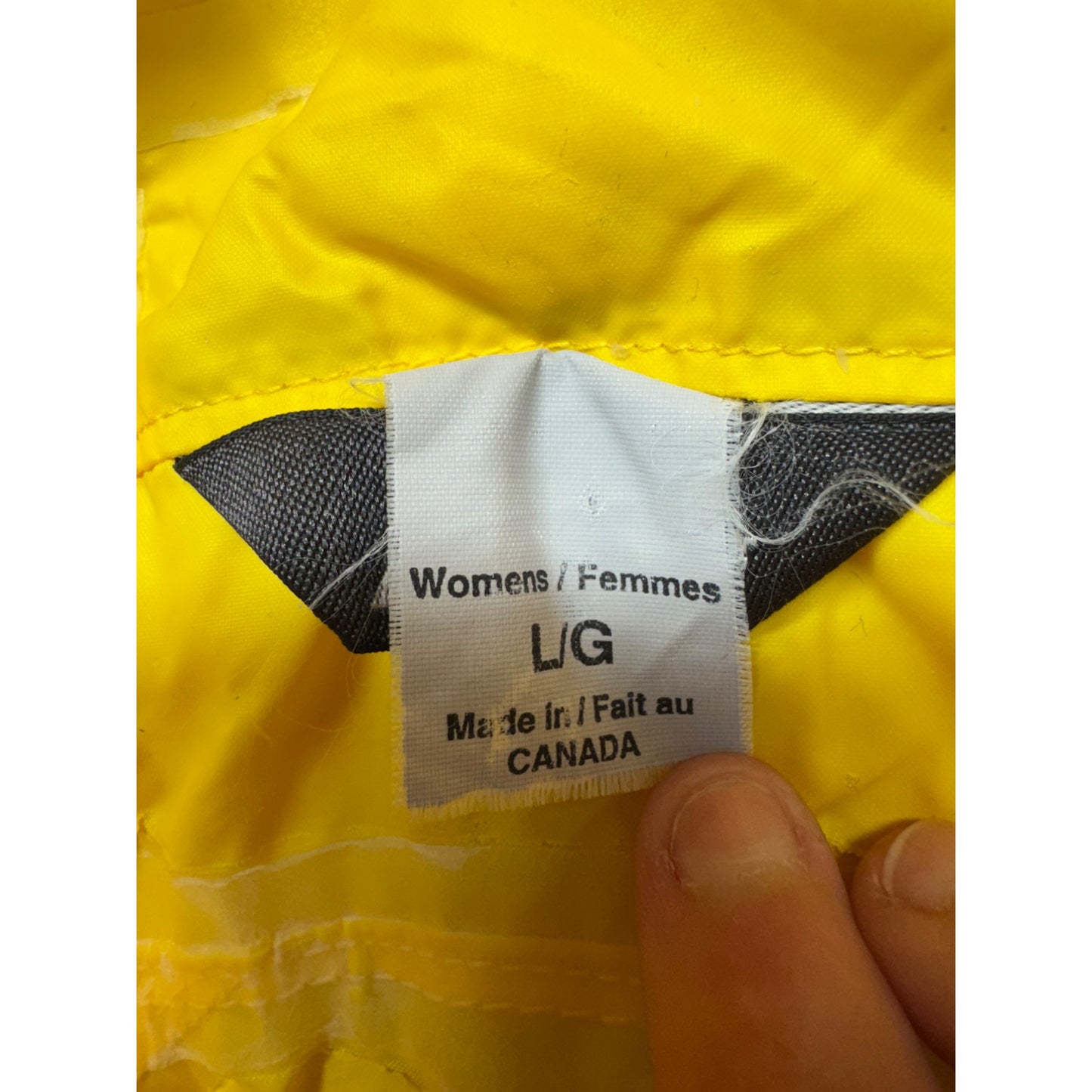 Mountain Equipment Co-Op Yellow Pullover Rain Jacket Hooded Large #9735