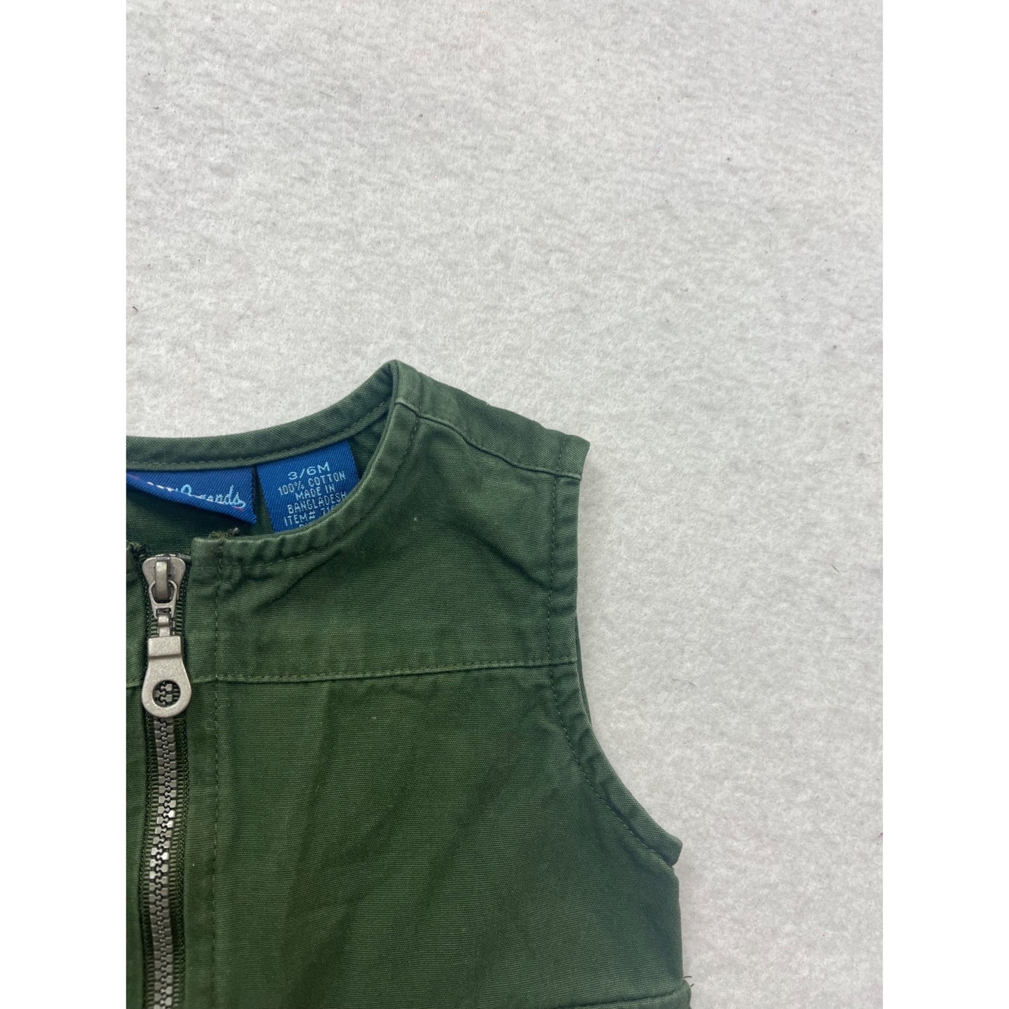 Little Legends Green Utility Vest 3-6M #132C
