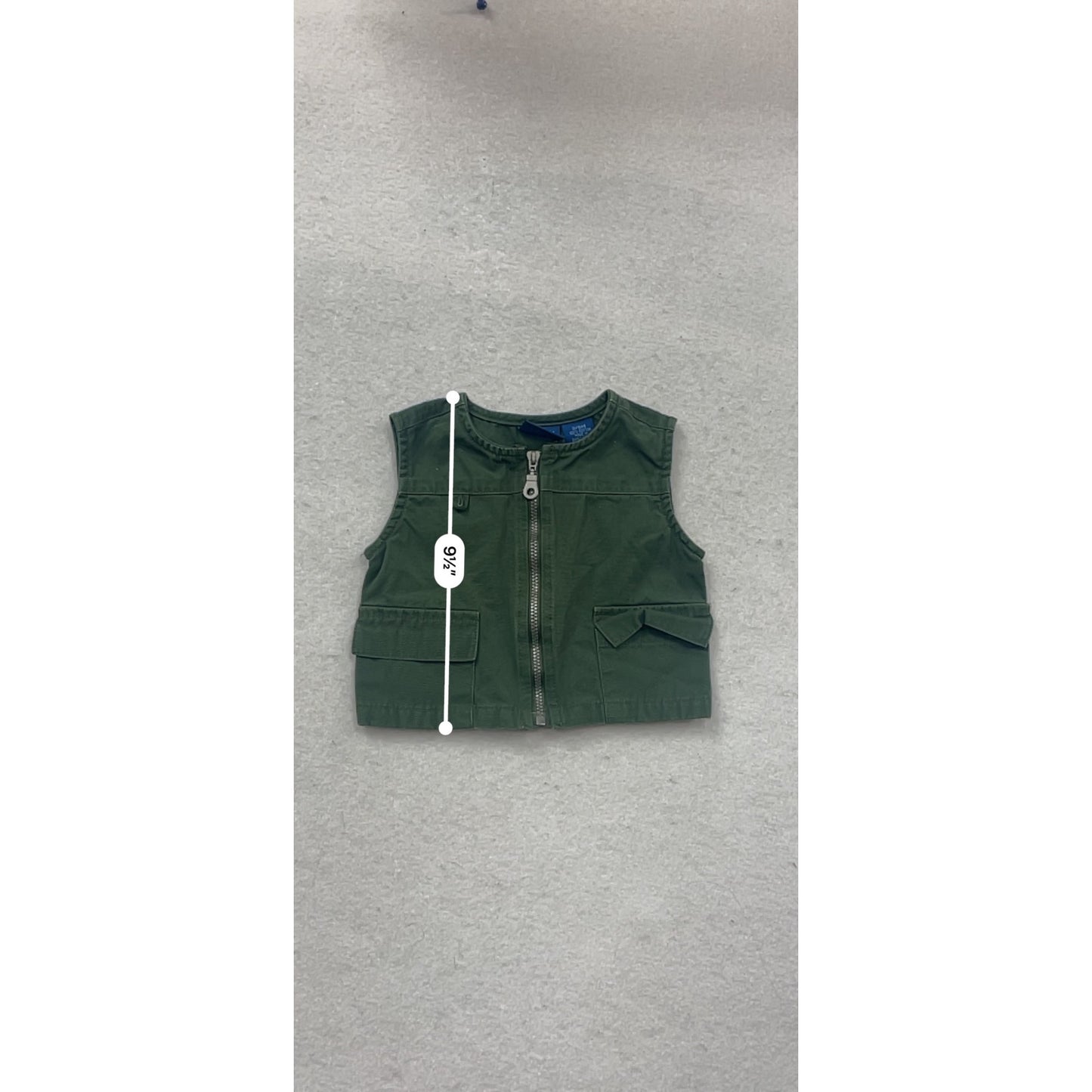 Little Legends Green Utility Vest 3-6M #132C