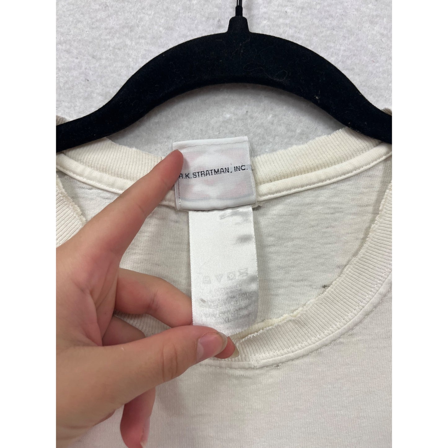 Vintage Harley-Davidson Sleeveless T-Shirt White Cotton L USA-Made #612A