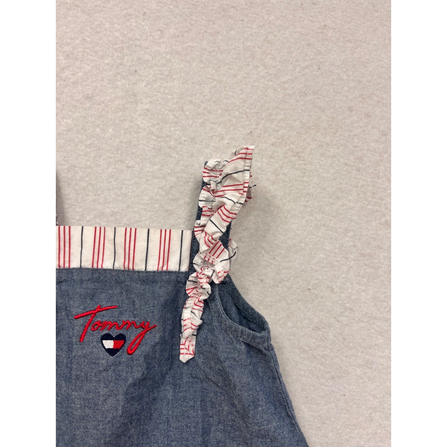 Tommy Hilfiger 24M Denim Ruffle Strap Dress #8467