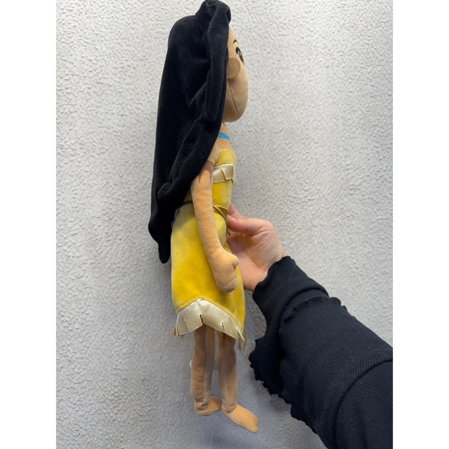 Disney Pocahontas Plush Doll 18" Yellow Dress Soft Toy Collectible #409B