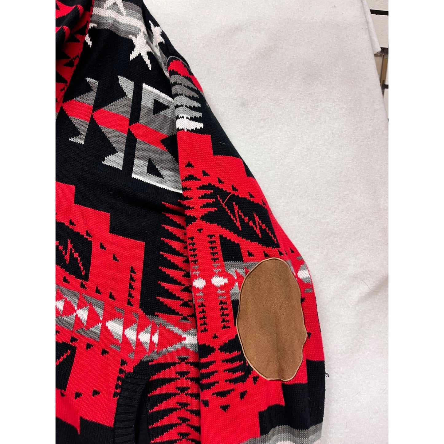 Born Fly Mens 4X-Large Aztec Print Cardigan Sweater With Shawl #8924