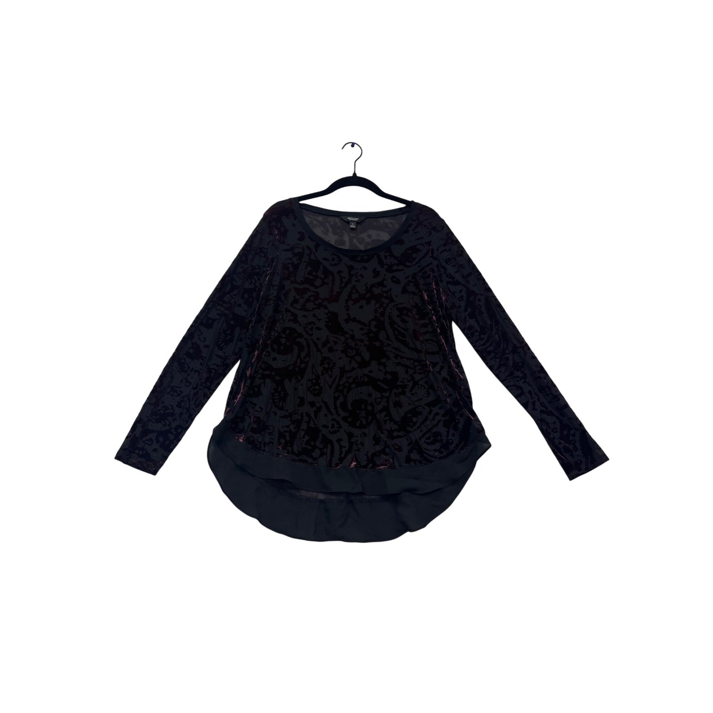 Simply Vera Vera Wang Womens Large Long Sleeve Top #540A