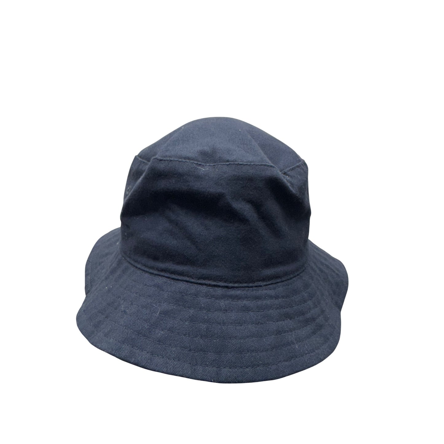 Widji Navy Blue Cotton Bucket Hat Embroidered Logo Casual Outdoor Style #9755