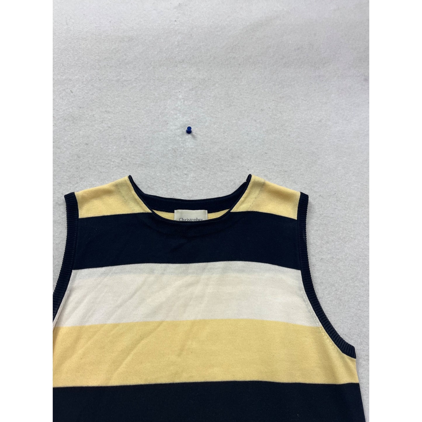 Christopher & Banks Striped Sleeveless Sweater #480A