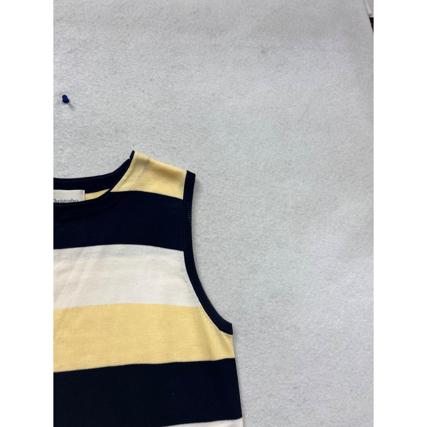 Christopher & Banks Striped Sleeveless Sweater #480A